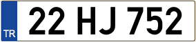 Trailer License Plate